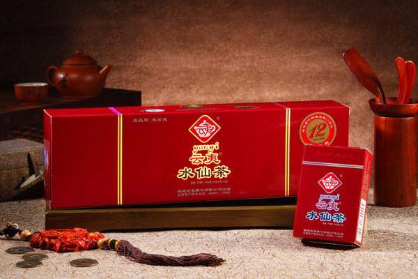 水仙大红袍岩茶红色包装